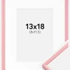 Ramme New Lifestyle Rosa 13x18 cm - Passepartout Hvid 9x12 cm