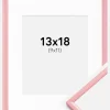 Ramme New Lifestyle Rosa 13x18 cm - Passepartout Hvid 10x12 cm