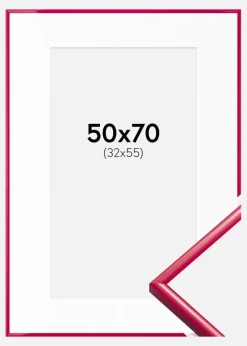 Ramme New Lifestyle Rose 50x70 cm - Passepartout Hvid 33x56 cm