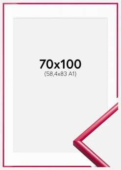 Ramme New Lifestyle Rose 70x100 cm - Passepartout Hvid 59,4x84 cm (A1)