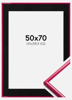 Ramme New Lifestyle Rose 50x70 cm - Passepartout Sort 42x59,4 cm (A2)