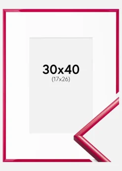 Ramme New Lifestyle Rose 30x40 cm - Passepartout Hvid 18x27 cm