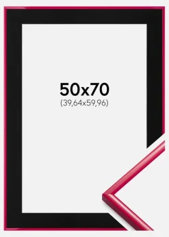Ramme New Lifestyle Rose 50x70 cm - Passepartout Sort 16x24 inches