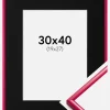 Ramme New Lifestyle Rose 30x40 cm - Passepartout Sort 20x28 cm