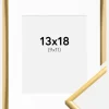 Ramme New Lifestyle Shiny Gold 13x18 cm - Passepartout Hvid 10x12 cm