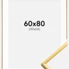 Ramme New Lifestyle Shiny Gold 60x80 cm - Passepartout Hvid 50x65 cm
