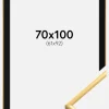 Ramme New Lifestyle Shiny Gold 70x100 cm - Passepartout Sort 62x93 cm
