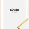 Ramme New Lifestyle Shiny Gold 60x80 cm - Passepartout Hvid 50x70 cm
