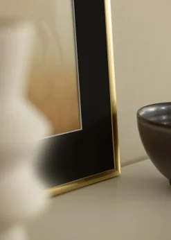 Ramme New Lifestyle Shiny Gold 15x20 cm - Passepartout Sort 4x5 inches