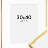 Ramme New Lifestyle Shiny Gold 30x40 cm - Passepartout Hvid 20x28 cm
