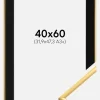 Ramme New Lifestyle Shiny Gold 40x60 cm - Passepartout Sort 32,9x48,3 cm (A3+)