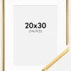 Ramme New Lifestyle Shiny Gold 20x30 cm - Passepartout Hvid 15x21 cm (A5)