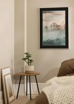 Ramme New Lifestyle Sølv 60x90 cm - Passepartout Sort 50x80 cm