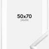 Ramme New Lifestyle Sølv 50x70 cm - Passepartout Hvid 40x60 cm