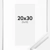 Ramme New Lifestyle Sølv 20x30 cm - Passepartout Hvid 10x20 cm
