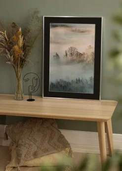 Ramme New Lifestyle Sølv 40x60 cm - Passepartout Sort 32,9x48,3 cm (A3+)