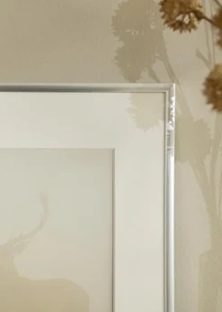 Ramme New Lifestyle Sølv 42x59,4 cm (A2) - Passepartout Hvid 25x38 cm