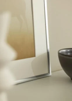 Ramme New Lifestyle Sølv 60x80 cm - Passepartout Hvid 50x70 cm