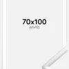 Ramme New Lifestyle Sølv 70x100 cm - Passepartout Hvid 62x93 cm