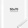 Ramme New Lifestyle Sølv 50x70 cm - Passepartout Hvid 16x24 inches