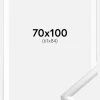 Ramme New Lifestyle Sølv 70x100 cm - Passepartout Hvid 62x85 cm