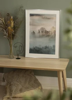 Ramme New Lifestyle Sølv 70x100 cm - Passepartout Hvid 61x91,5 cm