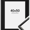 Ramme New Lifestyle Sort 40x50 cm - Passepartout Sort 12x16 inches