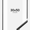 Ramme New Lifestyle Sort 30x50 cm - Passepartout Hvid 20x40 cm