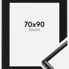 Ramme New Lifestyle Sort 70x90 cm - Passepartout Sort 55x70 cm