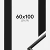 Ramme New Lifestyle Sort 60x100 cm - Passepartout Sort 40x80 cm