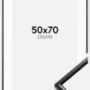 Ramme New Lifestyle Sort 50x70 cm - Passepartout Hvid 40x60 cm