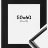 Ramme New Lifestyle Sort 50x60 cm - Passepartout Sort 37x46 cm