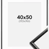 Ramme New Lifestyle Sort 40x50 cm - Passepartout Hvid 12x16 inches