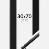 Ramme New Lifestyle Sort 30x70 cm - Passepartout Sort 18x57 cm