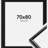 Ramme New Lifestyle Sort 70x80 cm - Passepartout Sort 60x70 cm