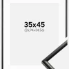 Ramme New Lifestyle Sort 35x45 cm - Passepartout Hvid 11x14 inches
