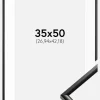 Ramme New Lifestyle Sort 35x50 cm - Passepartout Hvid 11x17 inches