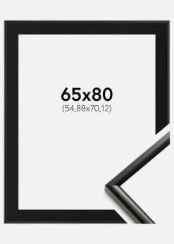 Ramme New Lifestyle Sort 65x80 cm - Passepartout Sort 22x28 inches