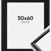 Ramme New Lifestyle Sort 50x60 cm - Passepartout Sort 40x50 cm