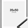 Ramme New Lifestyle Sort 35x50 cm - Passepartout Hvid 30x35 cm