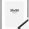 Ramme New Lifestyle Sort 35x50 cm - Passepartout Hvid 25x35 cm