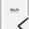 Ramme New Lifestyle Sort 55x70 cm - Passepartout Hvid 18x24 inches