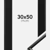 Ramme New Lifestyle Sort 30x50 cm - Passepartout Sort 20x40 cm