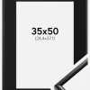 Ramme New Lifestyle Sort 35x50 cm - Passepartout Sort 10x15 inches