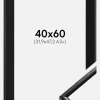 Ramme New Lifestyle Sort 40x60 cm - Passepartout Sort 32,9x48,3 cm (A3+)