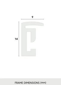 Ramme New Lifestyle Sort 28x35 cm - Passepartout Sort 20x25 cm