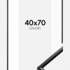 Ramme New Lifestyle Sort 40x70 cm - Passepartout Hvid 25x60 cm