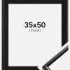 Ramme New Lifestyle Sort 35x50 cm - Passepartout Sort 30x35 cm