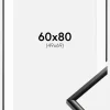 Ramme New Lifestyle Sort 60x80 cm - Passepartout Hvid 50x70 cm