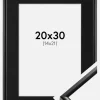 Ramme New Lifestyle Sort 20x30 cm - Passepartout Sort 15x22 cm